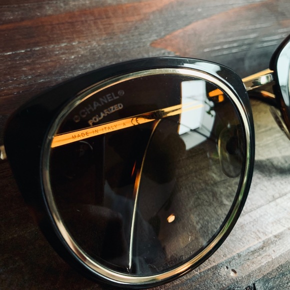 Authentic Chanel Polarized Sunglasses - Picture 1 of 3
